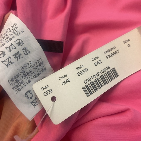 JCrew Plunge Neckline One Piece Swimsuit E8329 Pink Sz 0 NEW - Picture 3 of 3